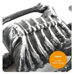 I LOVE FANCY DRESS Silver Hanging Skeleton - Full Body Halloween Decoration - 60 Cm 24 Inch - Creepy - Halloween Props - Pack Of 1 -I Love Fancy Dress Ltd Shop 51Ie5ajY oL