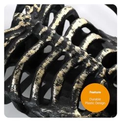 Gold Hanging Skeleton - Pack Of 2-46cm (18") From Head To Toe - Gold Skeleton With An Easy Hanging Design - Perfect Halloween Decoration For Parties And Trick Or Treating -I Love Fancy Dress Ltd Shop 51IoC8pJOVL