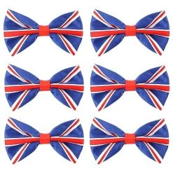 I LOVE FANCY DRESS Union Jack Bowtie - British Union Jack Flag Bowtie - VE Day, Queen's Jubilee, British Events