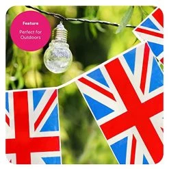 Union Jack Bunting - 60m 198ft - 288 Flag - Plastic All Weather Great Britain Bunting Decoration For Indoor Outdoor Sporting Events, Street Parties, Festivals And Celebrations -I Love Fancy Dress Ltd Shop 51KAxRu9N2L