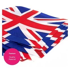 Union Jack Bunting - 60m 198ft - 288 Flag - Plastic All Weather Great Britain Bunting Decoration For Indoor Outdoor Sporting Events, Street Parties, Festivals And Celebrations -I Love Fancy Dress Ltd Shop 51KSPETNtRL