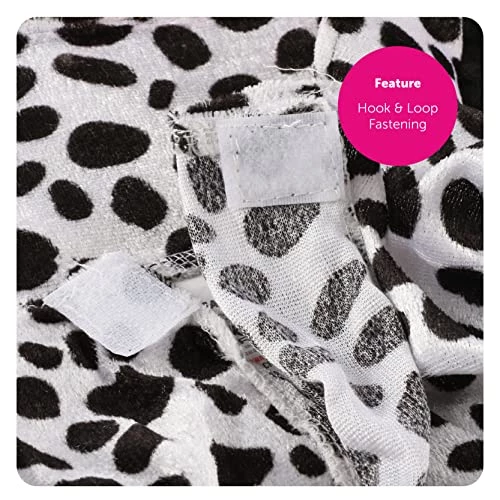 Adults Evil Dog Lady Dalmatian Print Fancy Dress Costume - Long Black Dress, Dalmatian Print Cape & Wig - Perfect For Halloween Or World Book Day Fancy Dress 3 Adults Evil Dog Lady Dalmatian Print Fancy Dress Costume - Long Black Dress, Dalmatian Print Cape & Wig - Perfect For Halloween Or World Book Day Fancy Dress - Image 3