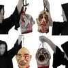 HALLOWEEN PARTY DECORATION - PACK OF 4 LIFE SIZE HALLOWEEN HANGING SEVERED HEAD FANCY DRESS COSTUME PROPS - PERFECT FOR HALLOWEEN PARTY DECORATION MADE FROM LATEX