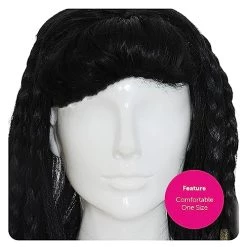 EGYPTIAN WIG WOMENS CLEOPATRA WIG FANCY DRESS ACCESSORY LADIES QUEEN OF THE NILE BLACK WIG WITH PLAITS AT THE FRONT AND THICK FRINGE 10 EGYPTIAN WIG WOMENS CLEOPATRA WIG FANCY DRESS ACCESSORY LADIES QUEEN OF THE NILE BLACK WIG WITH PLAITS AT THE FRONT AND THICK FRINGE -I Love Fancy Dress Ltd Shop 51LlUnhsWJL