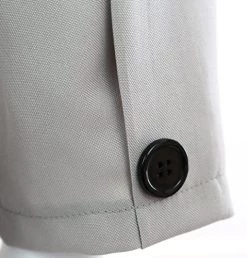 MENS FUNNY JOURNALIST COSTUME - GREY SUIT + WHITE TIE + CURLY BLACK WIG + TASH + AMERICAN HAND-WAVING FLAG - ADULTS TV MOVIE FANCY DRESS COSTUME -I Love Fancy Dress Ltd Shop 51LvdiGylkL