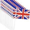 I LOVE FANCY DRESS Union Jack Hand-Waving Flags - Pack Of 1 - United Kingdom Flags Attached To A Plastic Stick - King's Coronation Street Party Accessory