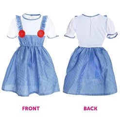 Girls Dorothy Costume - Kansas Girl Fancy Dress Costume For World Book Day/Book Week - Blue & White Gingham Dress + Matching Hair Ties -I Love Fancy Dress Ltd Shop 51MrGQPlqdL