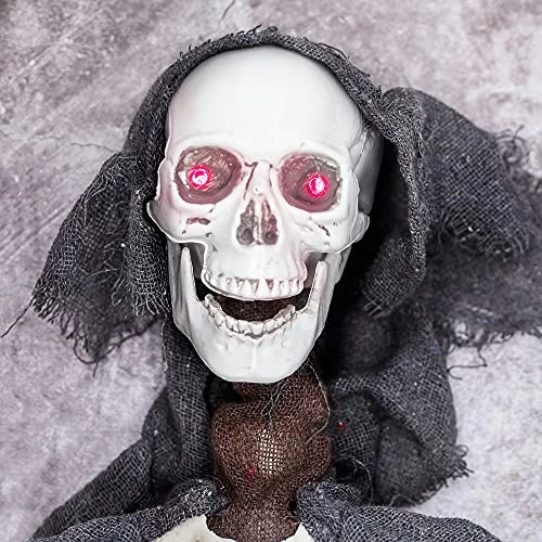 I LOVE FANCY DRESS Grim Reaper Halloween Prop Animated Decoration With Wings - Red Light Up Eyes & Sound Effects - Eerie Reaper With Motorised Wings And Head - Halloween Props - Pack Of 3 6 I LOVE FANCY DRESS Grim Reaper Halloween Prop Animated Decoration With Wings - Red Light Up Eyes & Sound Effects - Eerie Reaper With Motorised Wings And Head - Halloween Props - Pack Of 3 - Image 6