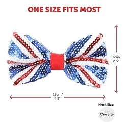 Union Jack Accessory Set - Plastic Union Jack Bowler Hat + Union Jack Sequin Bowtie - Kings Coronation Street Party Fancy Dress Costume Accessory Set -I Love Fancy Dress Ltd Shop 51OhzaA5WQL