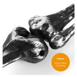 Silver Hanging Skeleton - Pack Of 1-46cm (18") From Head To Toe - Silver Skeleton With An Easy Hanging Design - Perfect Halloween Decoration For Parties And Trick Or Treating -I Love Fancy Dress Ltd Shop 51PsIzJlIPL