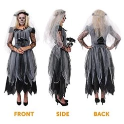 Ladies Ghost Bride Halloween Fancy Dress - Large - Black Corpse Bride Wedding Dress - Perfect For Halloween Or Any Fancy Dress Party 17 Ladies Ghost Bride Halloween Fancy Dress - Large - Black Corpse Bride Wedding Dress - Perfect For Halloween Or Any Fancy Dress Party -I Love Fancy Dress Ltd Shop 51QVyyvIhXL