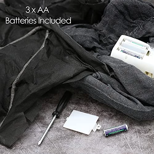 I LOVE FANCY DRESS Grim Reaper Halloween Prop Animated Decoration With Wings - Red Light Up Eyes & Sound Effects - Eerie Reaper With Motorised Wings And Head - Halloween Props - Pack Of 3 4 I LOVE FANCY DRESS Grim Reaper Halloween Prop Animated Decoration With Wings - Red Light Up Eyes & Sound Effects - Eerie Reaper With Motorised Wings And Head - Halloween Props - Pack Of 3 - Image 4