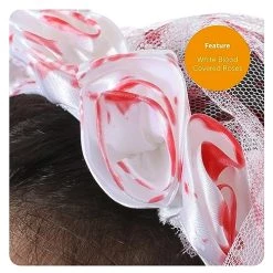 ILOVEFANCYDRESS Day Of The Dead Veiled Headband - Flower Crown Headband With Black Lace Veil & Black Flowers - 24”/2 Ft/60cm Black Lace Bridal Veil - Gothic Headpiece For Dia De Los Muertos & Halloween -I Love Fancy Dress Ltd Shop 51UpQdn9mOL