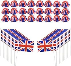 I LOVE FANCY DRESS LTD ADULTS UNION JACK ACCESSORIES - 12X BOWLER HAT + 10X UNION JACK HAND WAVING FLAGS - PLASTIC UNION JACK BOWLER HAT AND FABRIC BRITISH HAND WAVING FLAG -I Love Fancy Dress Ltd Shop 51WeaW1K8L. AC