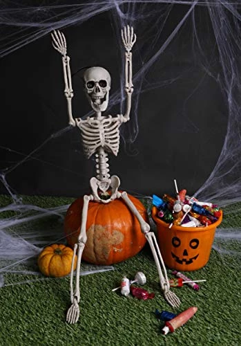 PACK OF 6: 60CM/2FT HANGING POSABLE SKELETON HALLOWEEN PROPS / DECORATIONS. SET A SPOOKY HALLOWEEN SCENE WITH THESE QUALITY POSEABLE SKELETONS. HALLOWEEN DECORATIONS FOR PARTIES. FANCY DRESS PROPS 7 PACK OF 6: 60CM/2FT HANGING POSABLE SKELETON HALLOWEEN PROPS / DECORATIONS. SET A SPOOKY HALLOWEEN SCENE WITH THESE QUALITY POSEABLE SKELETONS. HALLOWEEN DECORATIONS FOR PARTIES. FANCY DRESS PROPS - Image 7
