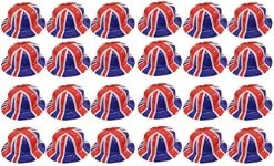 ADULTS UNION JACK BOWLER HAT PLASTIC BRITISH FLAG HAT FANCY DRESS ACCESSORY - PERFECT FOR PARTIES AND NATIONAL CELEBRATIONS -I Love Fancy Dress Ltd Shop 51YLL35 amL. AC