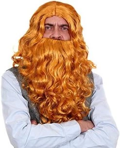 BROWN WIG AND BEARD PERFECT FOR PIRATE BEARD OR HAGRID FANCY DRESS COSTUME HALLOWEEN ACCESSORY (BROWN BEARD AND WIG) -I Love Fancy Dress Ltd Shop 51bJc9A3cwL. AC