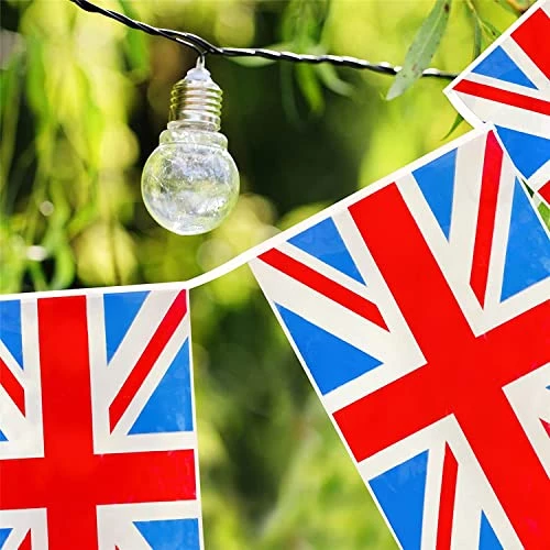 I LOVE FANCY DRESS Union Jack Flag Bunting & Large Union Jack Flag - British Flag Bunting, Union Jack Large Flags 5FT X 3FT, British Hats – VE Day, Queens Jubilee, Britain Celebrations – Pack Of 3 7 I LOVE FANCY DRESS Union Jack Flag Bunting & Large Union Jack Flag - British Flag Bunting, Union Jack Large Flags 5FT X 3FT, British Hats – VE Day, Queens Jubilee, Britain Celebrations – Pack Of 3 - Image 7