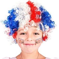 Girls Union Jack Afro Wig - Pack Of 6 - Curly Union Jack Afro Wig - VE Day, Queen's Jubilee, British Events 20 Girls Union Jack Afro Wig - Pack Of 6 - Curly Union Jack Afro Wig - VE Day, Queen's Jubilee, British Events -I Love Fancy Dress Ltd Shop 51cJKz4EbfL. AC 1