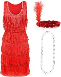 Deluxe Flapper Dress -Ladies Deluxe Flapper Costume With Matching Sequin Headband, And Silver Pearl Necklace - 1920's Party Dress 18 Deluxe Flapper Dress -Ladies Deluxe Flapper Costume With Matching Sequin Headband, And Silver Pearl Necklace - 1920's Party Dress -I Love Fancy Dress Ltd Shop 51fU4Ogm4rL. AC