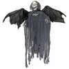 ILOVEFANCYDRESS SCARY HALLOWEEN ANIMATRONIC GRIM REAPER DECORATION - SKELETON REAPER WITH MOTORISED HEAD & WINGS, SCARY SOUND EFFECTS AND GLOWING RED EYES - PERFECT DECORATION FOR HALLOWEEN EVENTS