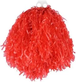 JUMBO USA POM POMS IN PAIRS CHEERLEADER DANCE SCHOOL SHOW FANCY DRESS ACCESSORY GIANT SIZE PAIR OF POMPOM SETS (RED - 1 PAIR) -I Love Fancy Dress Ltd Shop 51hsmFh34YL. AC
