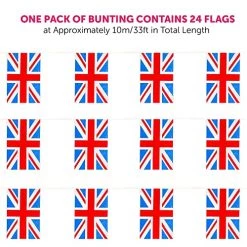 Union Jack Bunting - 60m 198ft - 288 Flag - Plastic All Weather Great Britain Bunting Decoration For Indoor Outdoor Sporting Events, Street Parties, Festivals And Celebrations -I Love Fancy Dress Ltd Shop 51j2NE4FlDL