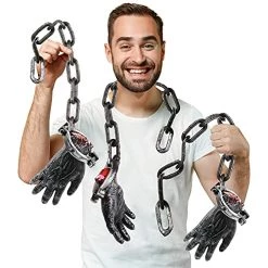 I LOVE FANCY DRESS Chained Severed Hand Halloween Prop Decoration - 66cm 26 Inch - Creepy - Halloween Props - Pack Of 3 -I Love Fancy Dress Ltd Shop 51jsgp NhpL