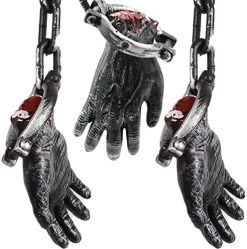 I LOVE FANCY DRESS Chained Severed Hand Halloween Prop Decoration - 66cm 26 Inch - Creepy - Halloween Props - Pack Of 3 -I Love Fancy Dress Ltd Shop 51k040XVFL. AC