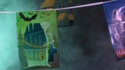 Halloween Bunting Decoration - 20m 66ft - 40 Flag - Plastic All Weather - Halloween Banner - Trick Or Treat Fancy Dress - Hang On Windows, Doors - Home, Office - Indoor Outdoor Use -I Love Fancy Dress Ltd Shop 51n09r6zQcL 1