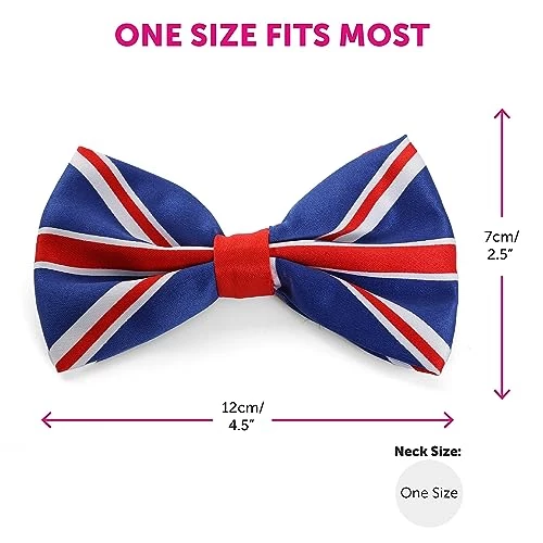 I LOVE FANCY DRESS Union Jack Bowtie - British Union Jack Flag Bowtie - VE Day, Queen's Jubilee, British Events 7 I LOVE FANCY DRESS Union Jack Bowtie - British Union Jack Flag Bowtie - VE Day, Queen's Jubilee, British Events - Image 7