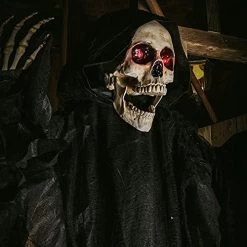 I LOVE FANCY DRESS Animatronic Grim Reaper 75cm 96" Halloween Decoration - Red Light Up Eyes & Sound Effects - Poseable Arms - Halloween Props - Pack Of 1 13 I LOVE FANCY DRESS Animatronic Grim Reaper 75cm 96" Halloween Decoration - Red Light Up Eyes & Sound Effects - Poseable Arms - Halloween Props - Pack Of 1 -I Love Fancy Dress Ltd Shop 51qPp7Uy1vL