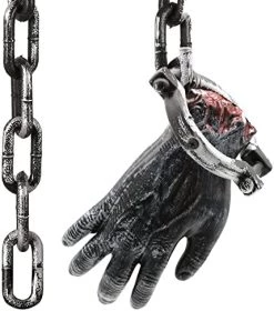 I LOVE FANCY DRESS Chained Severed Hand Halloween Prop Decoration - 66cm 26 Inch - Creepy - Halloween Props - Pack Of 3 -I Love Fancy Dress Ltd Shop 51rTtXDjabL. AC