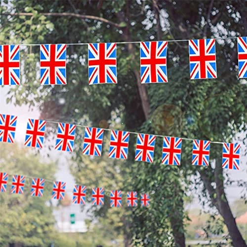 I LOVE FANCY DRESS Union Jack Flag Bunting & Large Union Jack Flag - British Flag Bunting, Union Jack Large Flags 5FT X 3FT, British Hats – VE Day, Queens Jubilee, Britain Celebrations – Pack Of 3 6 I LOVE FANCY DRESS Union Jack Flag Bunting & Large Union Jack Flag - British Flag Bunting, Union Jack Large Flags 5FT X 3FT, British Hats – VE Day, Queens Jubilee, Britain Celebrations – Pack Of 3 - Image 6