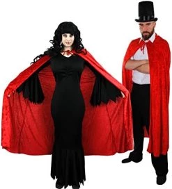 COUPLES VAMPIRE + VAMPIRESS HALLOWEEN FANCY DRESS COSTUME SET - LADIES LONG BLACK GOTHIC DRESS & HOODED VELOUR CAPE | TOP HAT + RED CAPE | 2x VAMPIRE FANGS, 2x FACEPAINT, 2x FAKE BLOOD – M 23 COUPLES VAMPIRE + VAMPIRESS HALLOWEEN FANCY DRESS COSTUME SET - LADIES LONG BLACK GOTHIC DRESS & HOODED VELOUR CAPE | TOP HAT + RED CAPE | 2x VAMPIRE FANGS, 2x FACEPAINT, 2x FAKE BLOOD – M -I Love Fancy Dress Ltd Shop 51vNjDnyhML. AC 3