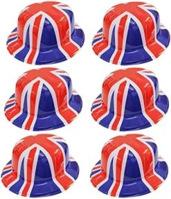 I LOVE FANCY DRESS Union Jack Bowler Hat - British Flag Plastic Bowler Hats β VE Day, King's Coronation, Queens Jubilee, Britain Celebrations 28 I LOVE FANCY DRESS Union Jack Bowler Hat - British Flag Plastic Bowler Hats β VE Day, King's Coronation, Queens Jubilee, Britain Celebrations -I Love Fancy Dress Ltd Shop 51vNnJAlOdL. AC