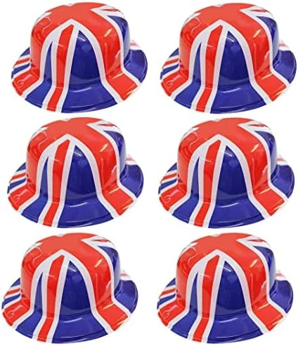 I LOVE FANCY DRESS Union Jack Bowler Hat - British Flag Plastic Bowler Hats β VE Day, King's Coronation, Queens Jubilee, Britain Celebrations 14 I LOVE FANCY DRESS Union Jack Bowler Hat - British Flag Plastic Bowler Hats β VE Day, King's Coronation, Queens Jubilee, Britain Celebrations - Image 14