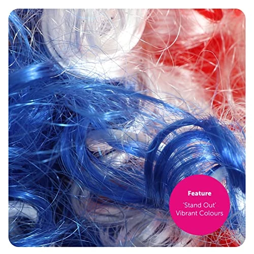 Girls Union Jack Afro Wig - Pack Of 6 - Curly Union Jack Afro Wig - VE Day, Queen's Jubilee, British Events 4 Girls Union Jack Afro Wig - Pack Of 6 - Curly Union Jack Afro Wig - VE Day, Queen's Jubilee, British Events - Image 4