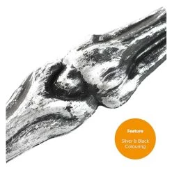 I LOVE FANCY DRESS Silver Hanging Skeleton - Full Body Halloween Decoration - 60 Cm 24 Inch - Creepy - Halloween Props - Pack Of 1 -I Love Fancy Dress Ltd Shop 51wSHsHBKhL