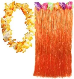 HAWAIIAN SKIRT + COLOURED LEI 2 PIECE FANCY DRESS ACCESSORY SET 80 CM SKIRT HAWAII HULA LUAU COSTUME BEACH PARTY OUTFIT (MULTI-COLOURED) 9 HAWAIIAN SKIRT + COLOURED LEI 2 PIECE FANCY DRESS ACCESSORY SET 80 CM SKIRT HAWAII HULA LUAU COSTUME BEACH PARTY OUTFIT (MULTI-COLOURED) -I Love Fancy Dress Ltd Shop 51wwBpxNpCL. AC