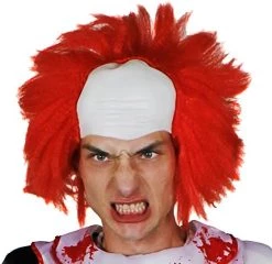 BALDING WIG FANCY DRESS ACCESSORY - GREY HAIR ON BALD CAP STYLE WIG - CLOWN WIG, MAD SCIENTIST WIG PERFECT FOR HALLOWEEN FANCY DRESS - GREY HAIR -I Love Fancy Dress Ltd Shop 51yOGQkIZOL. AC