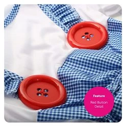 Girls Dorothy Costume - Kansas Girl Fancy Dress Costume For World Book Day/Book Week - Blue & White Gingham Dress + Matching Hair Ties -I Love Fancy Dress Ltd Shop 51zKQaHBdeL 1