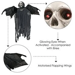 I LOVE FANCY DRESS Grim Reaper Halloween Prop Animated Decoration With Wings - Red Light Up Eyes & Sound Effects - Eerie Reaper With Motorised Wings And Head - Halloween Props - Pack Of 3 12 I LOVE FANCY DRESS Grim Reaper Halloween Prop Animated Decoration With Wings - Red Light Up Eyes & Sound Effects - Eerie Reaper With Motorised Wings And Head - Halloween Props - Pack Of 3 -I Love Fancy Dress Ltd Shop 51zlt1WmUAL