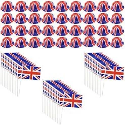 I LOVE FANCY DRESS LTD ADULTS UNION JACK ACCESSORIES - 12X BOWLER HAT + 10X UNION JACK HAND WAVING FLAGS - PLASTIC UNION JACK BOWLER HAT AND FABRIC BRITISH HAND WAVING FLAG -I Love Fancy Dress Ltd Shop 618YdCmlqGL. AC