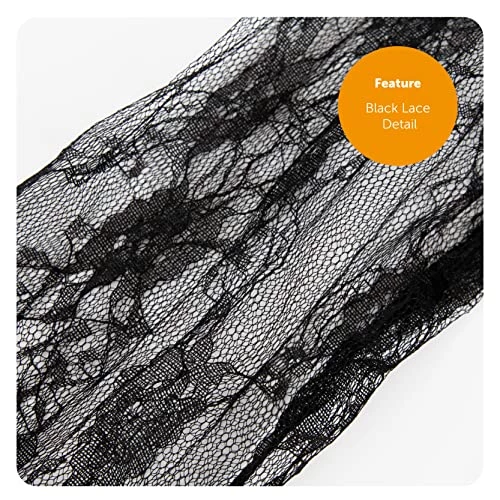 Ladies Ghost Bride Halloween Fancy Dress - Large - Black Corpse Bride Wedding Dress - Perfect For Halloween Or Any Fancy Dress Party 3 Ladies Ghost Bride Halloween Fancy Dress - Large - Black Corpse Bride Wedding Dress - Perfect For Halloween Or Any Fancy Dress Party - Image 3