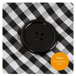 Ladies Ragdoll Halloween Costume - Medium - Black And White Gingham Dress With Black Patches - Adults Broken Doll Halloween Trick Or Treat Fancy Dress Costume -I Love Fancy Dress Ltd Shop 61fW8dMsHL