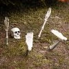 I LOVE FANCY DRESS 5-piece Skeleton Prop - Skull + Two Skeleton Arms + Two Skeleton Legs Halloween Party Decoration Set - Pack Of 1