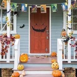 Halloween Bunting Decoration - 20m 66ft - 40 Flag - Plastic All Weather - Halloween Banner - Trick Or Treat Fancy Dress - Hang On Windows, Doors - Home, Office - Indoor Outdoor Use -I Love Fancy Dress Ltd Shop 61j6lg5MreL