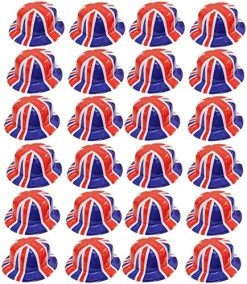 I LOVE FANCY DRESS Union Jack Bowler Hat - British Flag Plastic Bowler Hats β VE Day, King's Coronation, Queens Jubilee, Britain Celebrations 25 I LOVE FANCY DRESS Union Jack Bowler Hat - British Flag Plastic Bowler Hats β VE Day, King's Coronation, Queens Jubilee, Britain Celebrations -I Love Fancy Dress Ltd Shop 61mbXNUTGfL. AC