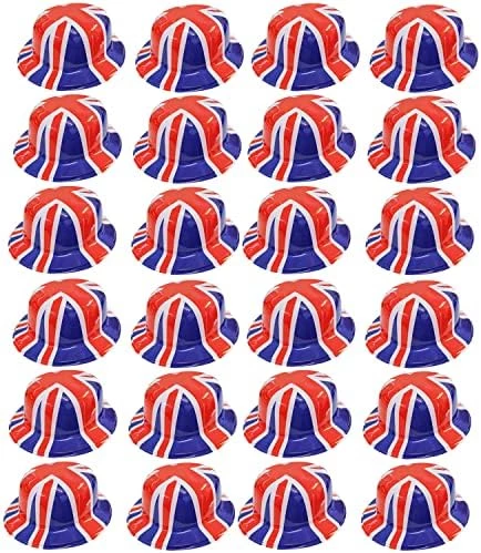 I LOVE FANCY DRESS Union Jack Bowler Hat - British Flag Plastic Bowler Hats β VE Day, King's Coronation, Queens Jubilee, Britain Celebrations 11 I LOVE FANCY DRESS Union Jack Bowler Hat - British Flag Plastic Bowler Hats β VE Day, King's Coronation, Queens Jubilee, Britain Celebrations - Image 11
